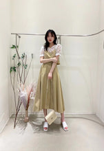 將圖片載入圖庫檢視器 蕾絲澎袖假二件上衣
